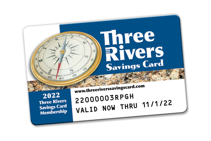 Registration Three Rivers Savings Card